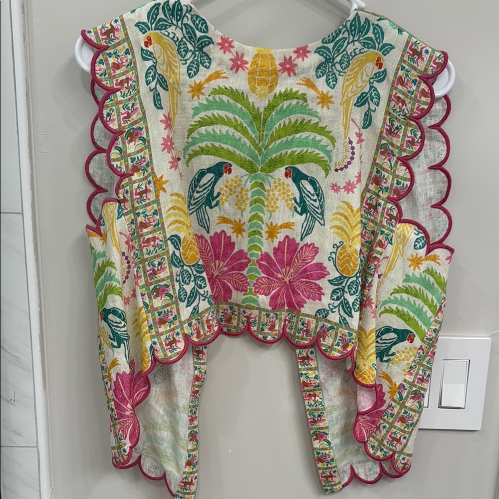 FARM Rio Multicolor Embroidered Blouse